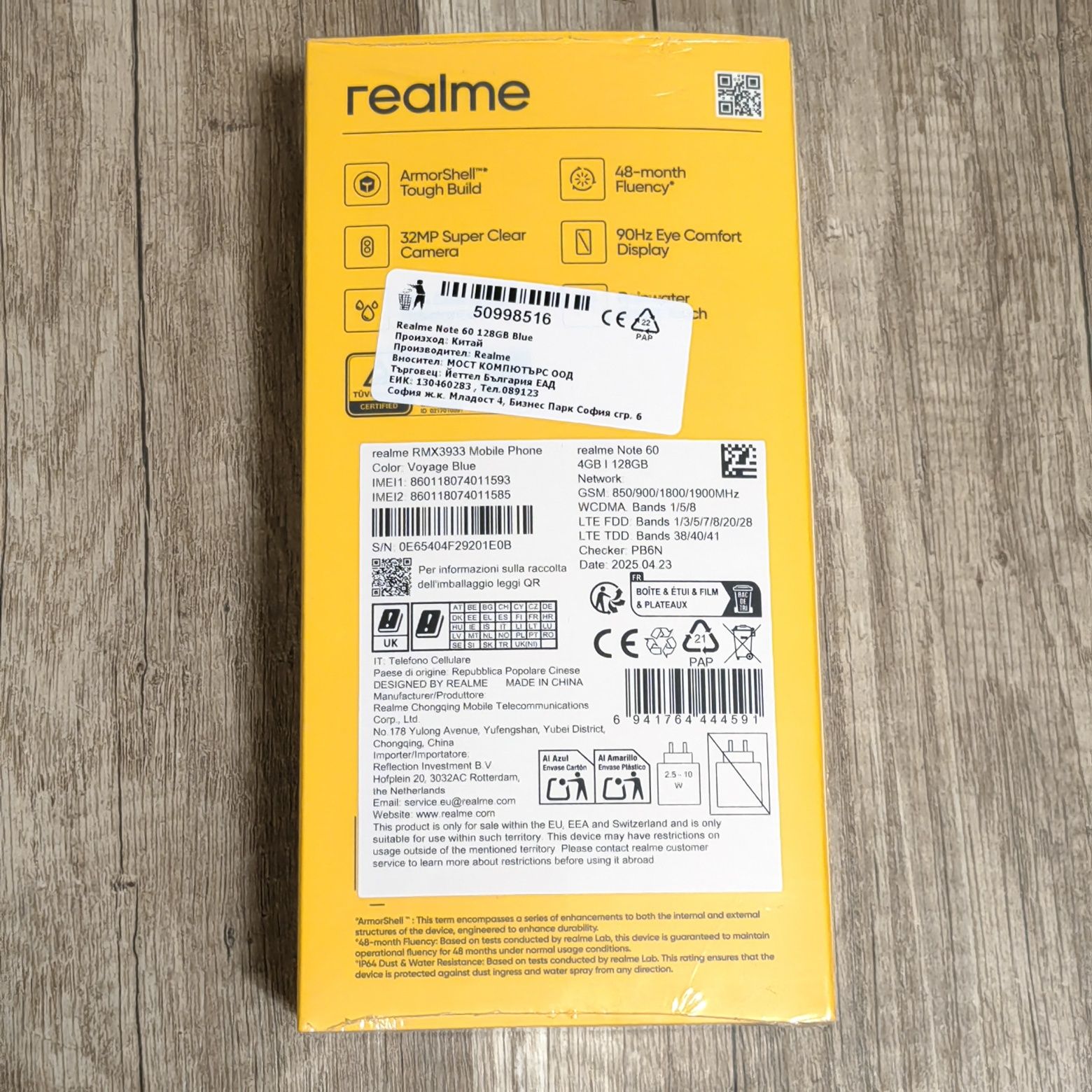 Realme Note 60 Voyage Blue 128 GB