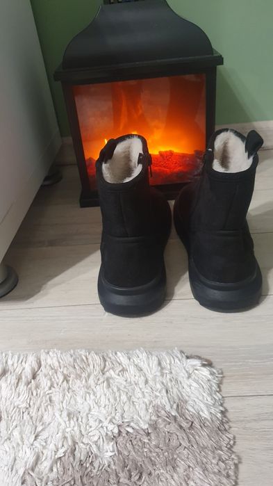 Ghete iarnă Zara piele ecologică,mărimea 39