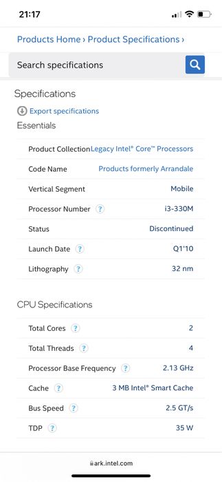 Procesor intel i3 gen 1