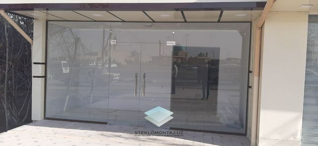 Стеклянные перегародки двери на заказ из калёного стекла 10мм