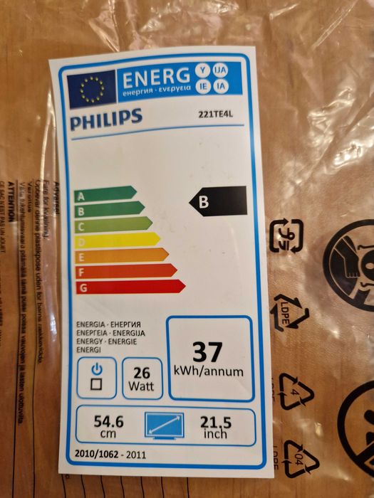 Монитор с тв-тунер Philips 221T4L Led full HD