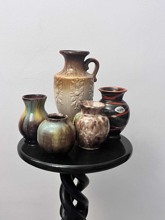 Set vechi 5 piese ceramica W Germania bibelou bibelouri ieftine