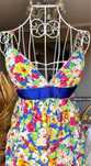 Rochie Zara colorata cu imprimeu floral, S/36