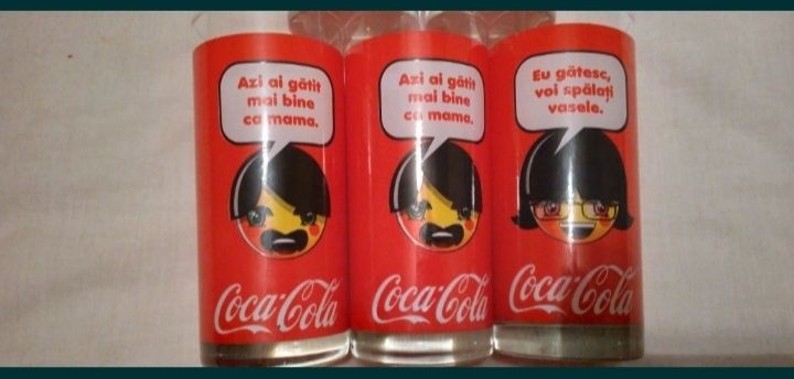 13 pahare  Coca Cola de colectie