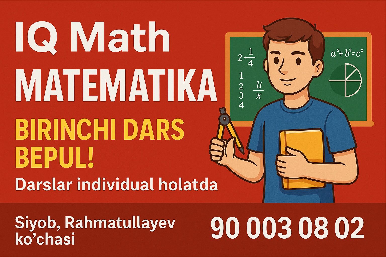 Matematika fanidan repititorlik qilamiz