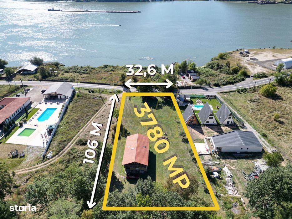 Casa de vacanta/pensiune cu teren de 3780mp | Clisura Dunarii