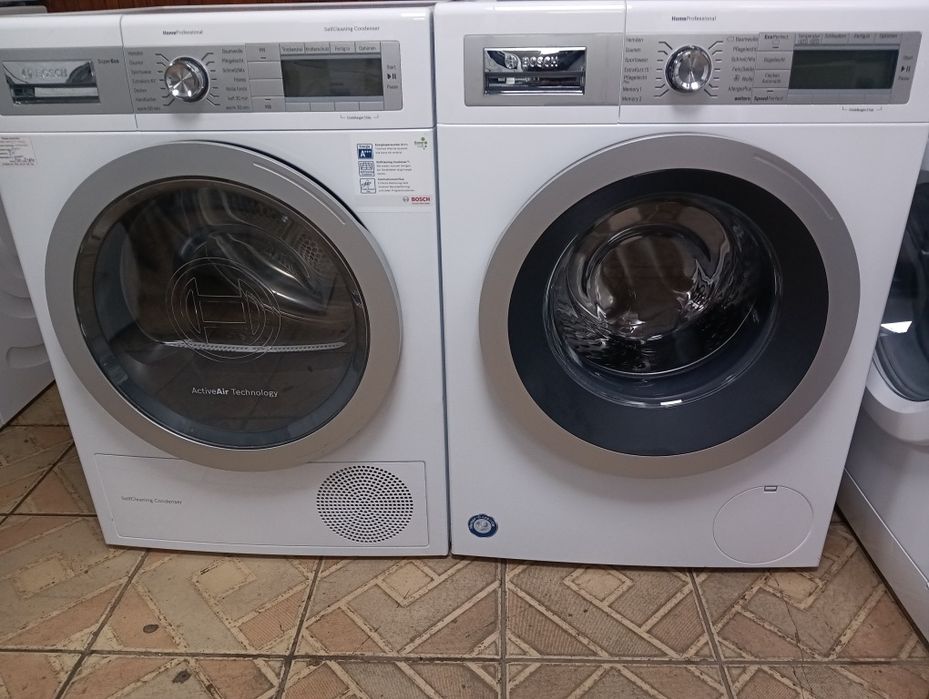 Комплект пералня и сушилня с термопомпа Бош Bosch Home Professional
