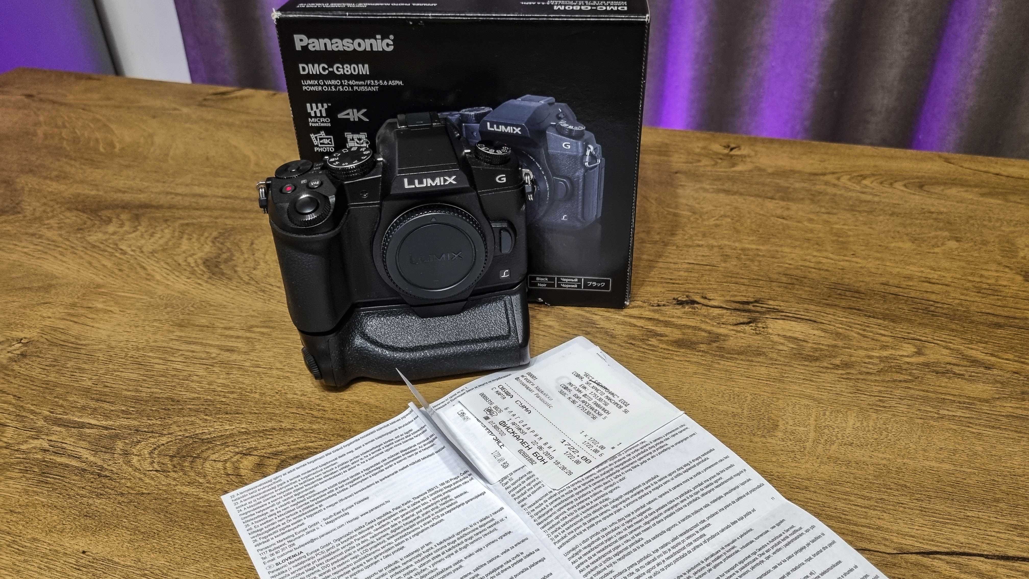 Камера Panasonic G80/85 тяло + батериен грип