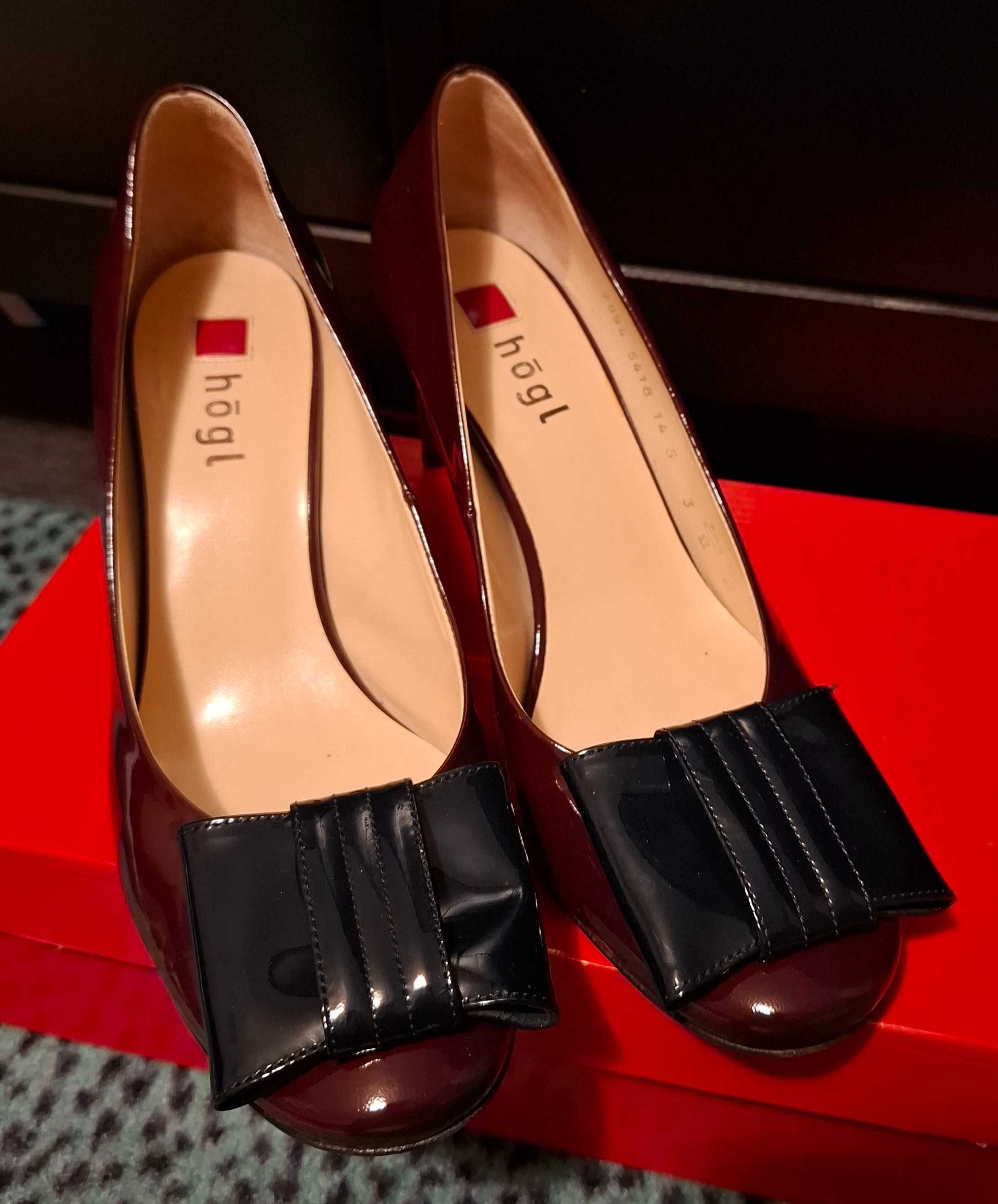 Pantofi bijuterie Hogl piele lacuita