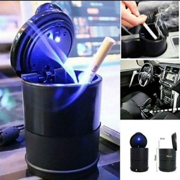 Пепелник за кола с LED лампа А-3086