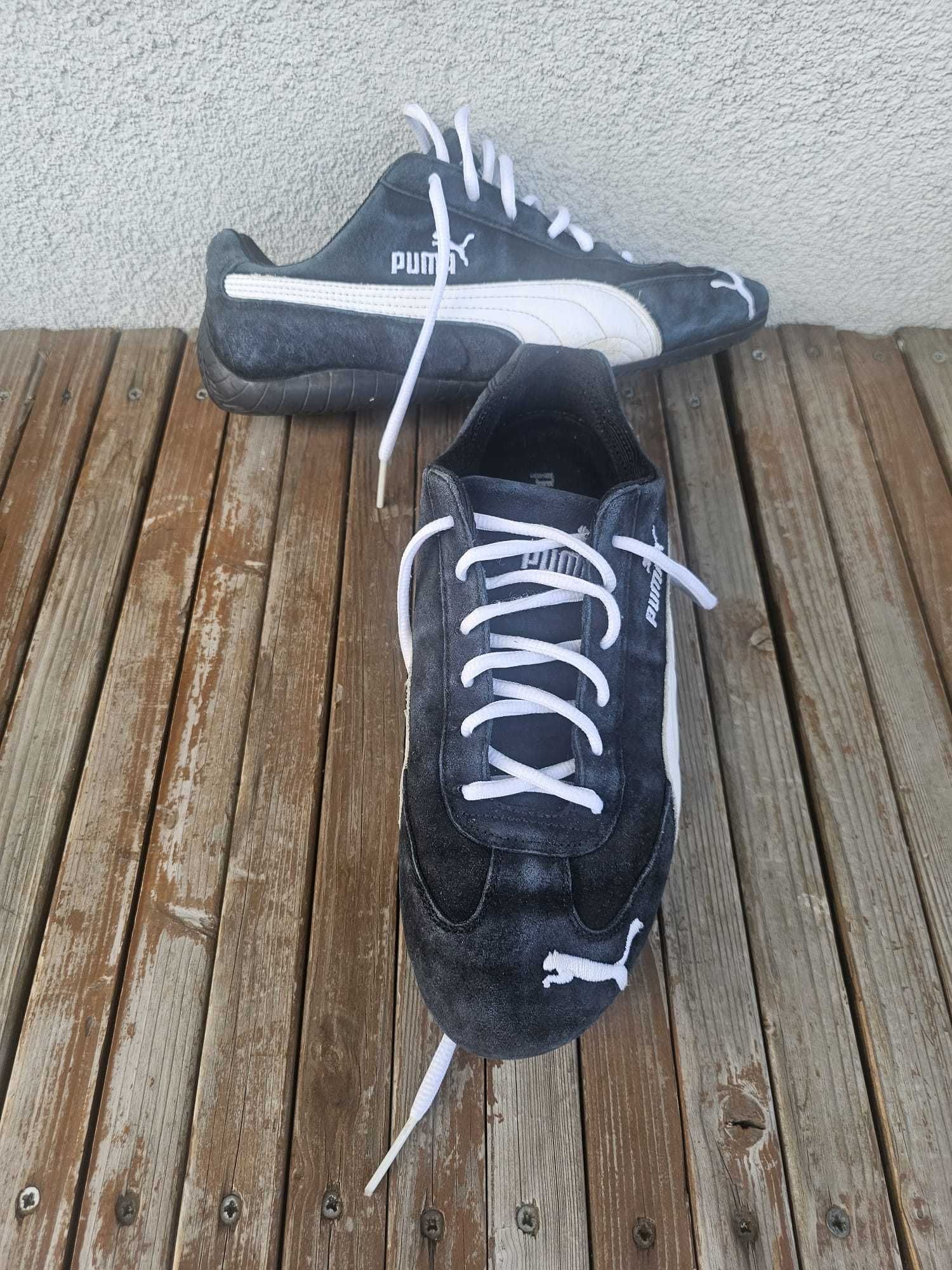 Pantofi barbati, marimea 43, Puma, negru si alb