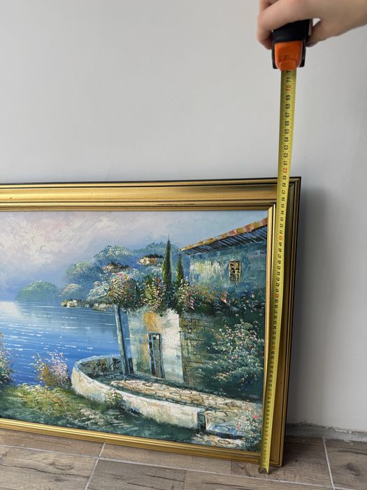 Маслена картина “Средиземноморски пейзаж”, Френски внос, 59*67 см