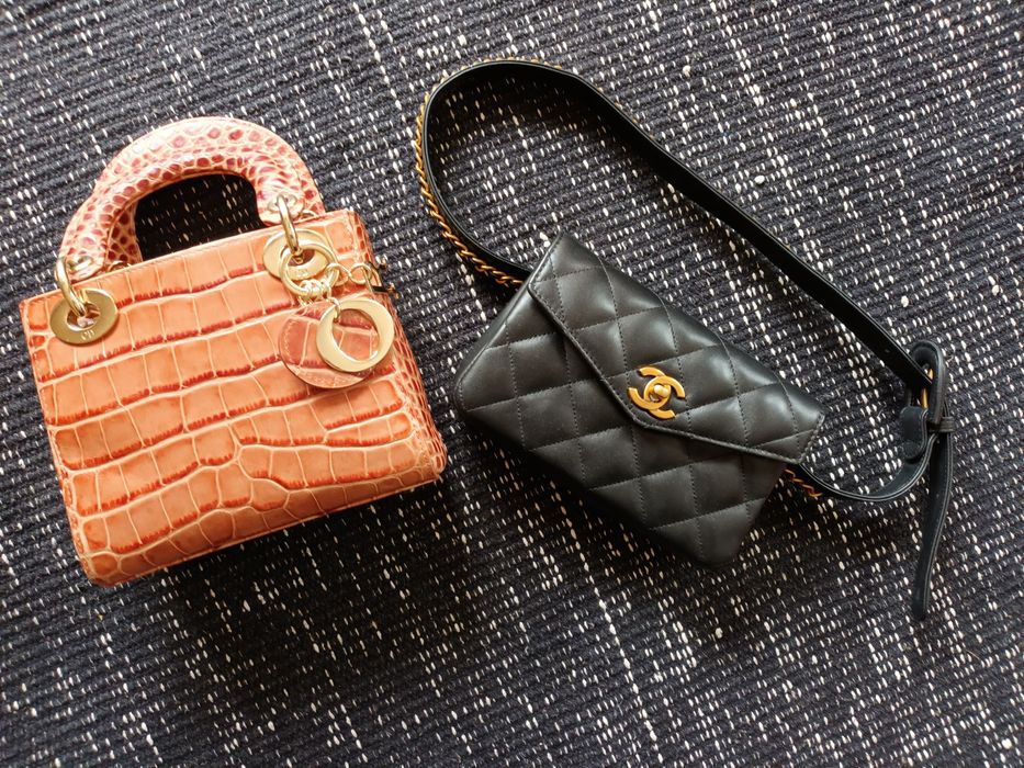 Dior Lady i Chanel belt bag