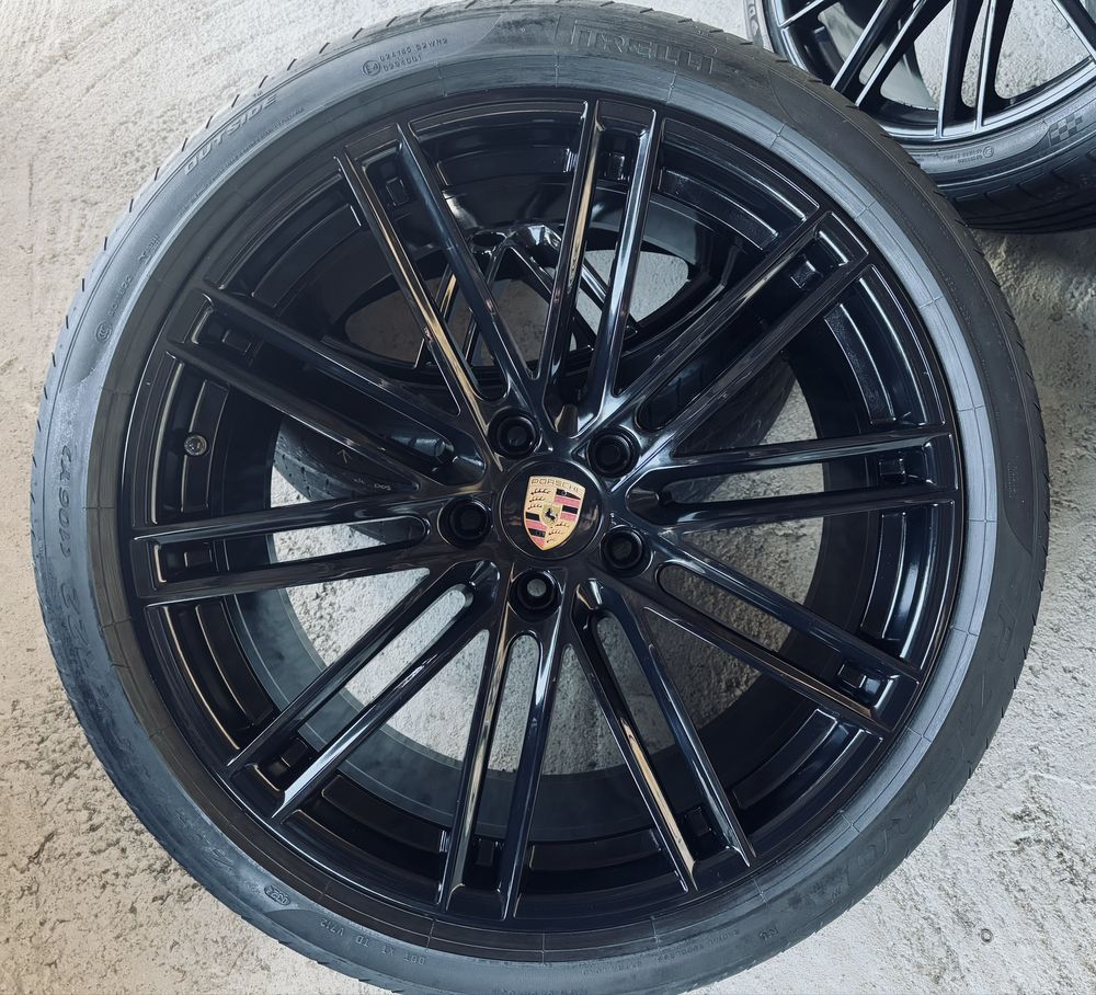 Jante Porsche Cayenne R22 Originale Coupe 9Y3 Black Anvelope de vara