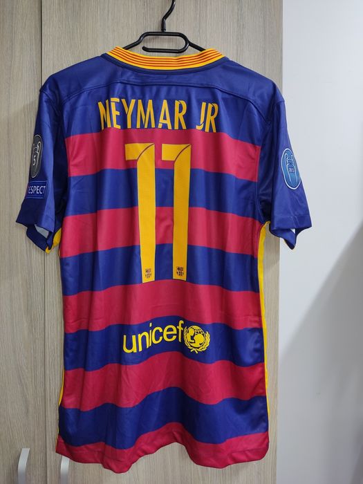 FC Barcelona Nike Home Jersey 2015/2016 UCL Neymar Jr 11