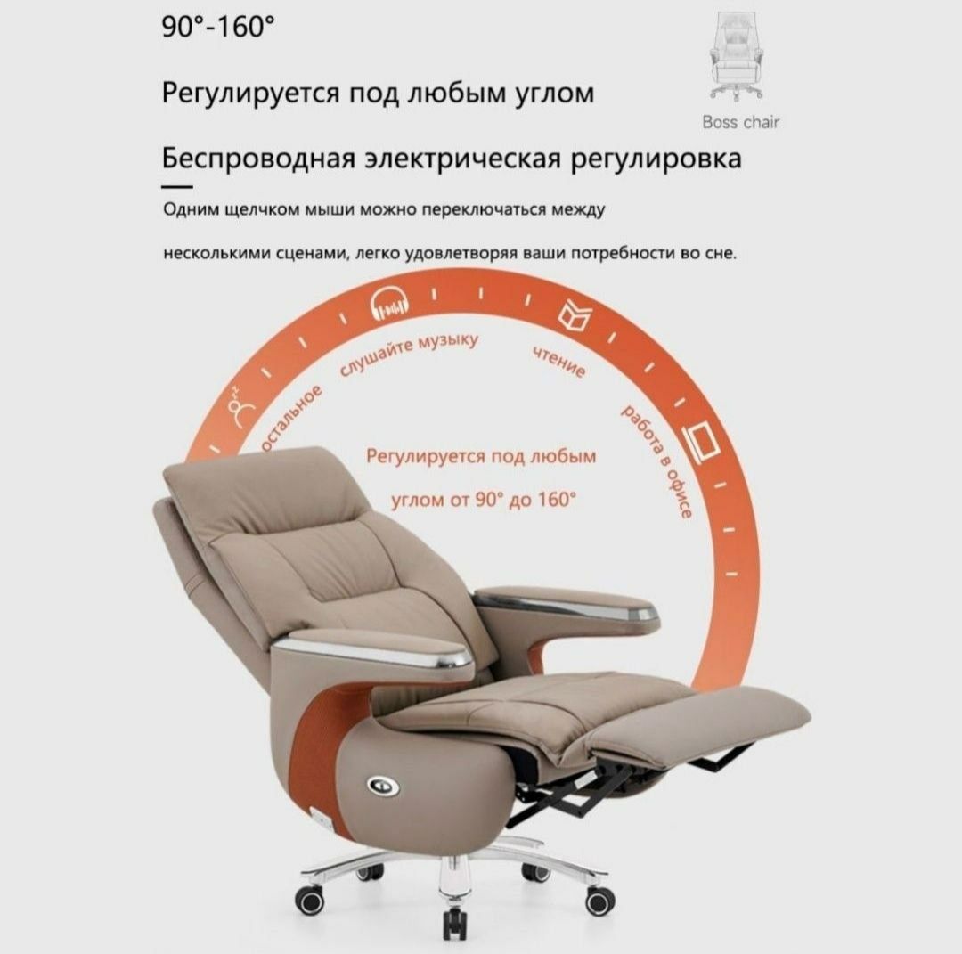 Офисное кресло для руководителя модель Elektro pro. Массажные кресла