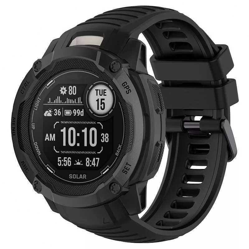 Силиконова каишка верижка Garmin Instinct 2X Vivoactive HR Sport
