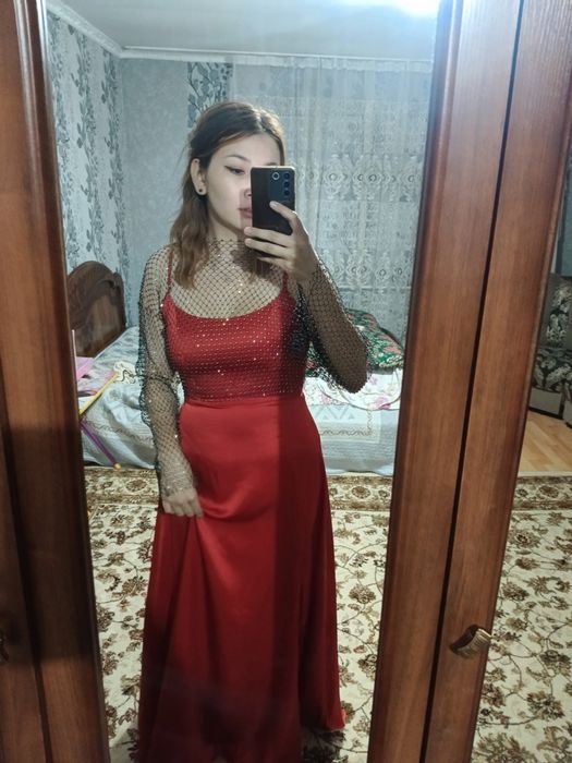 платье женское крассное