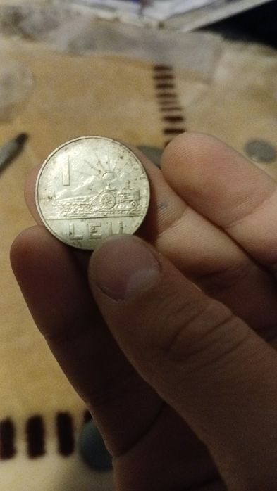 Moneda 1 leu an 1966