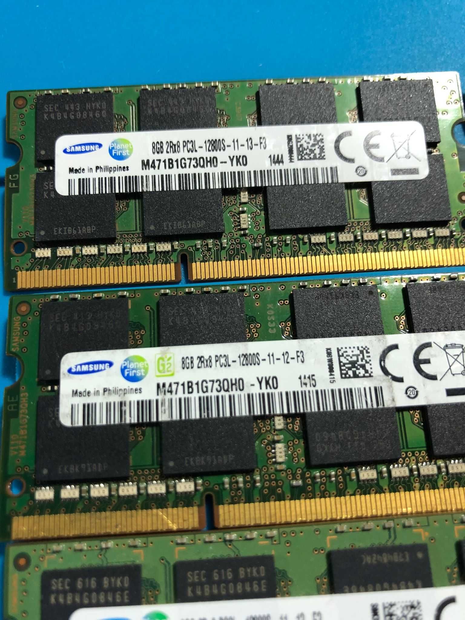 Placute ram laptop ddr3L 8gb diverse frecvente