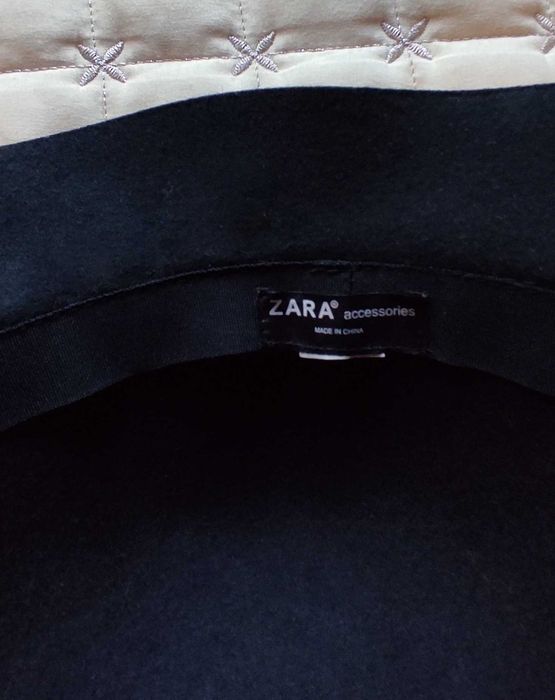 Луксозна, Елегантна филцова дамска шапка ZARA, Страхотно качество !