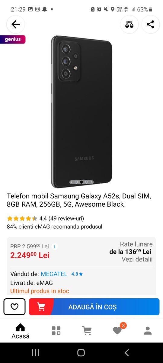 Vand samsung a52 5G