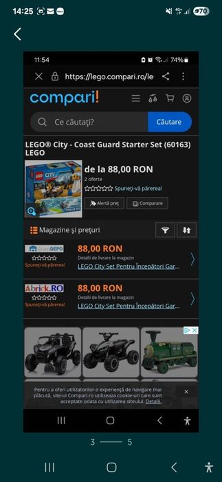 Lego city Mașină de raliu și Lego City Surfer