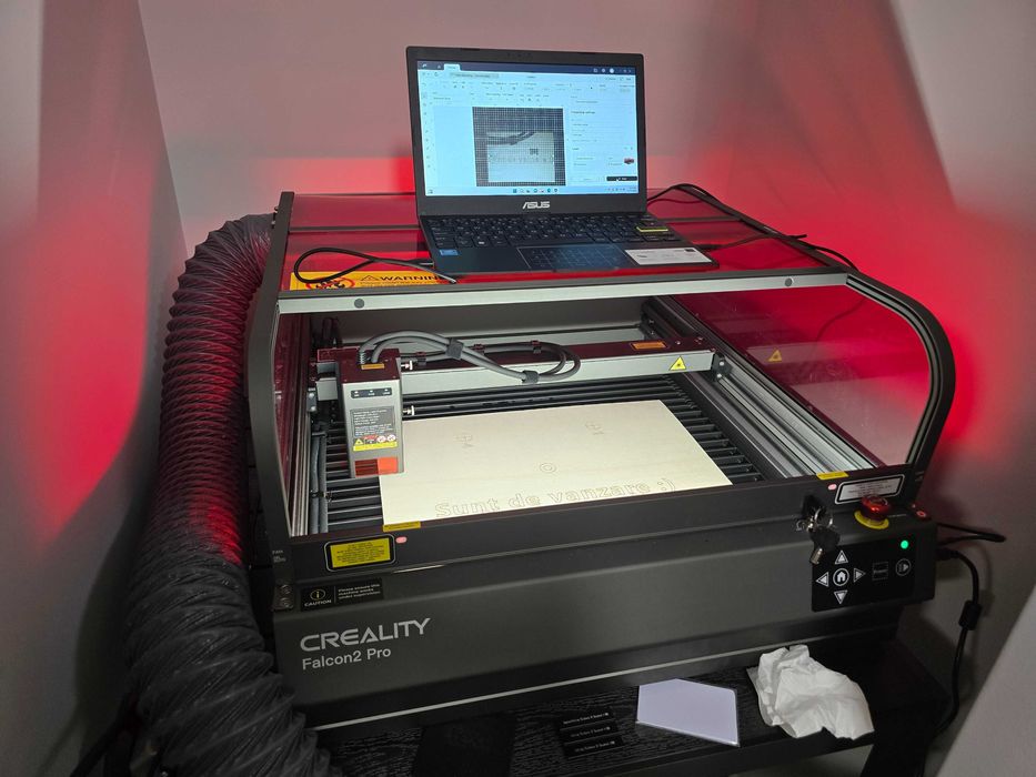 Masina de taiat / gravat Creality Falcon 2 PRO 22W CNC laser