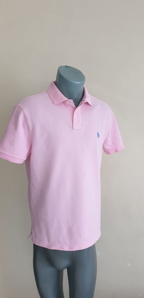 POLO Ralph Lauren Pique Cotton  Slim Fit /  M  ОРИГИНАЛ! Мъжка Тениска