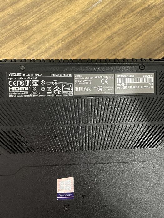 Asus Tuf Gaming FX504_FX80GE