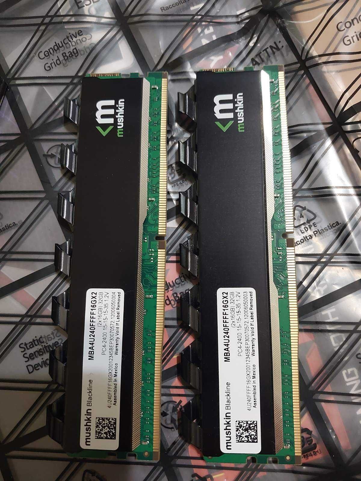 32GB DDR4 2400Mhz - Mushkin Blackline Frostbyte, Crucial