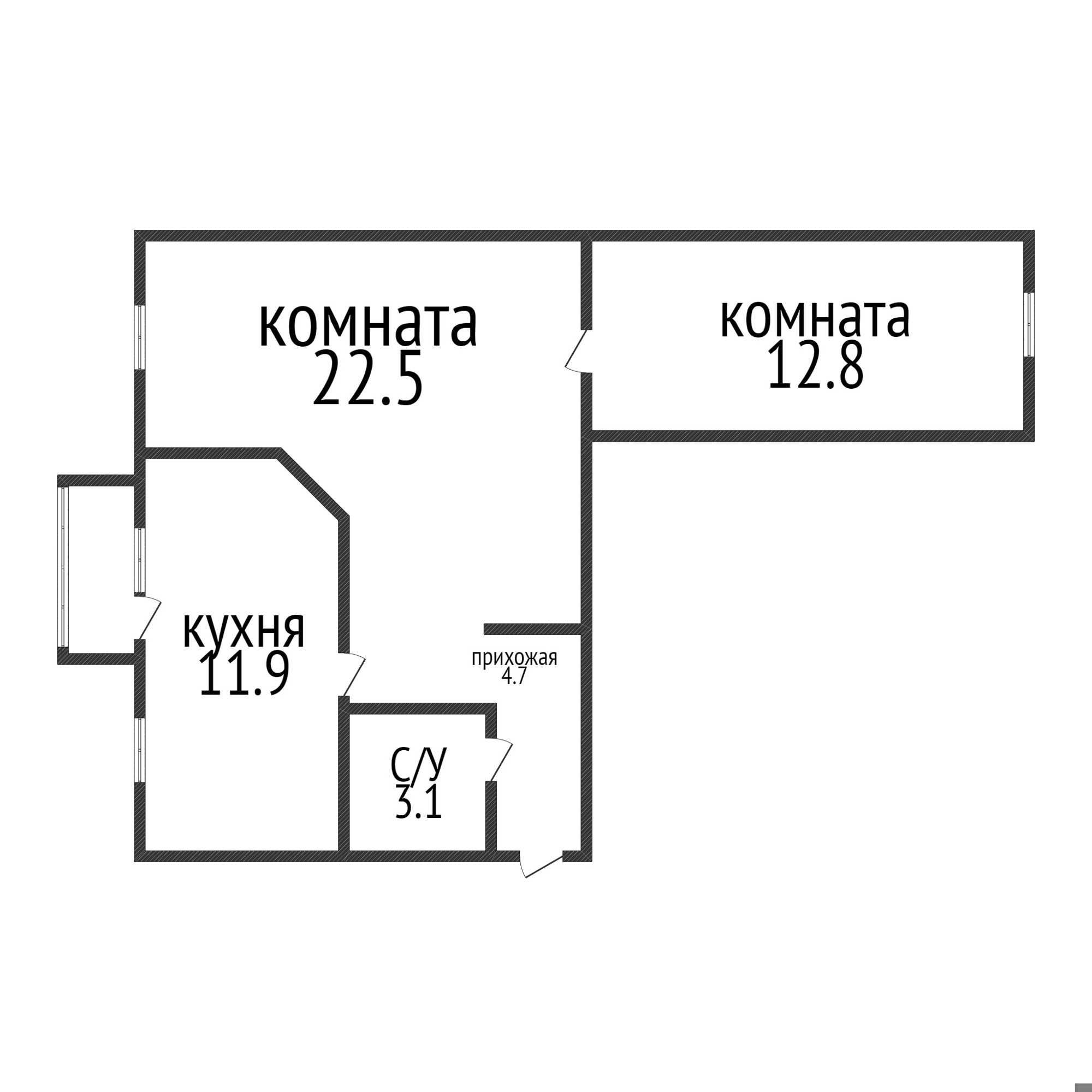 Продажа 2-комнатной квартиры