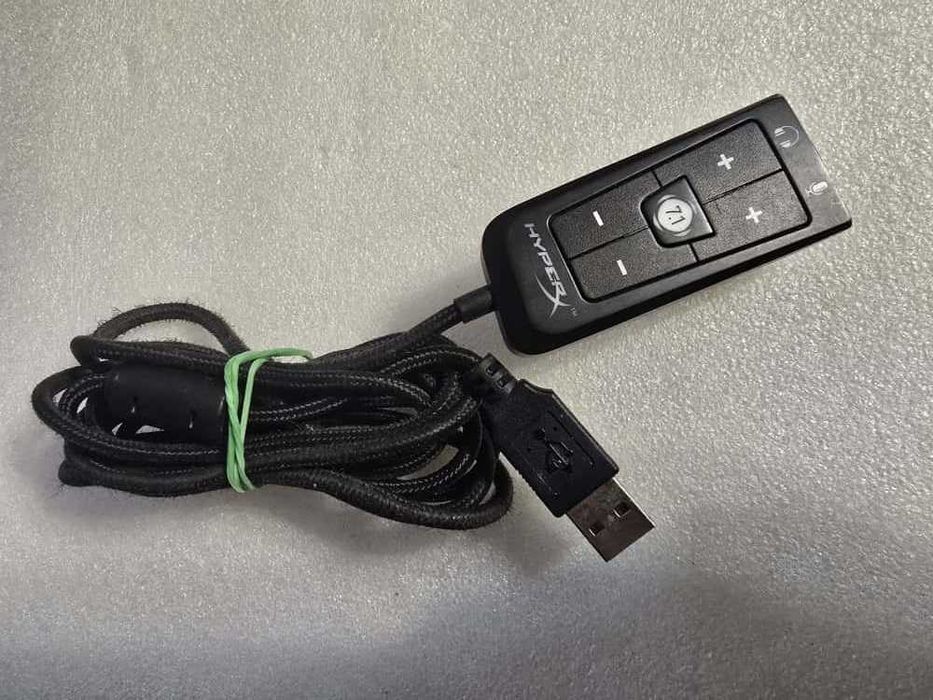 Placa de sunet HyperX Cloud 7.1, USB Negru Audio Microfon - poze reale