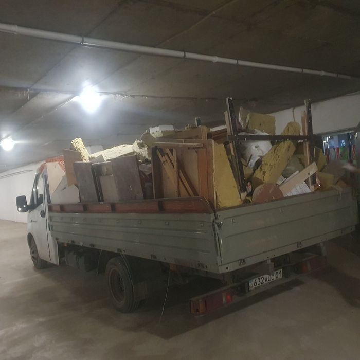 Вывоз мусора диван шкафы хлама ⁰Газель заезд паркинг