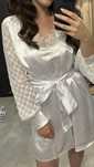 Rochie + Halat satin Gătit Mireasă