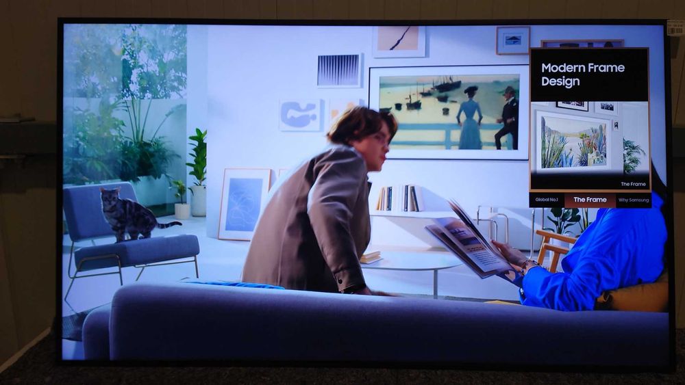 Televizor Samsung Tablou QLED The Frame 65LS03D, 163 cm,  4K Ultra HD