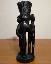 Statueta tribala africana |Sfesnic vechi din abanos sculptat| UNICAT