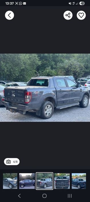 Ford Ranger Wildtrak avariat an 2017 luna a 10 motor 3.2 diesel