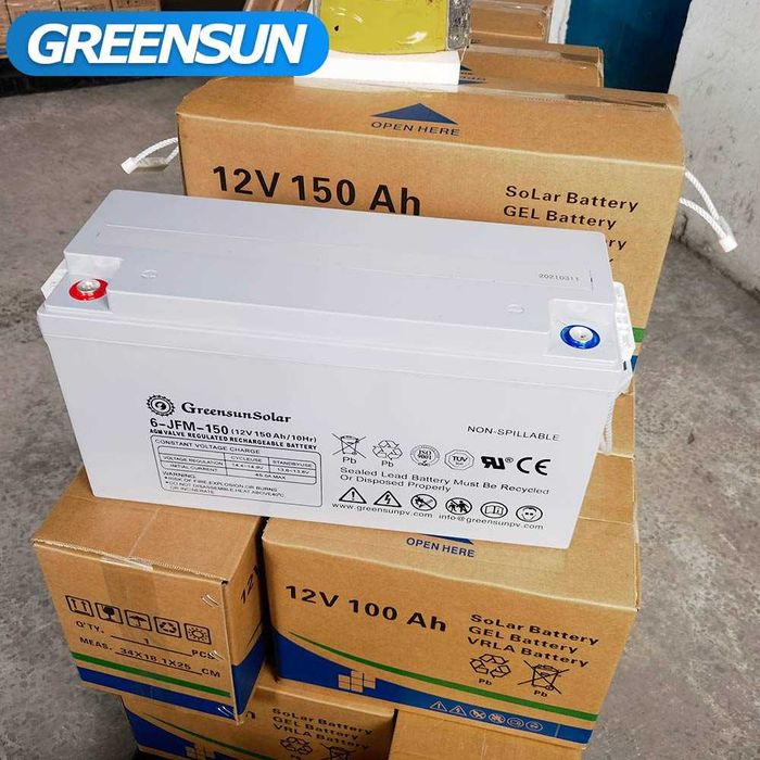 НОВ! С Гаранция! 12V Гелов Тягов Акумулатор 100A 150A GEL AGM батерия