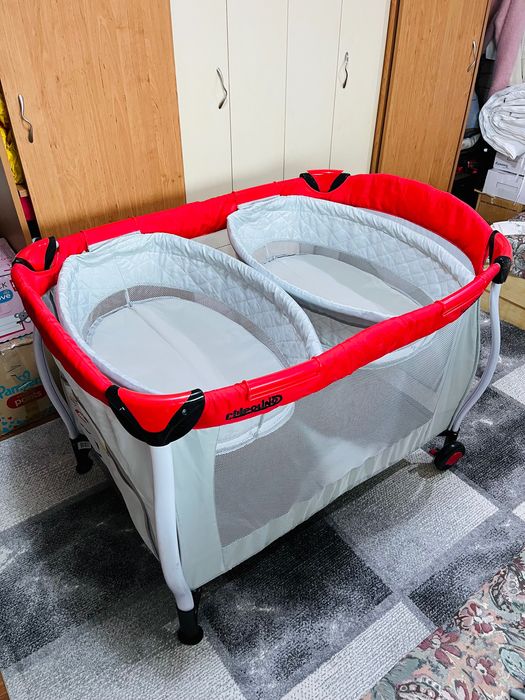 Сгъваема кошара за близнаци Туин стар Чиполино