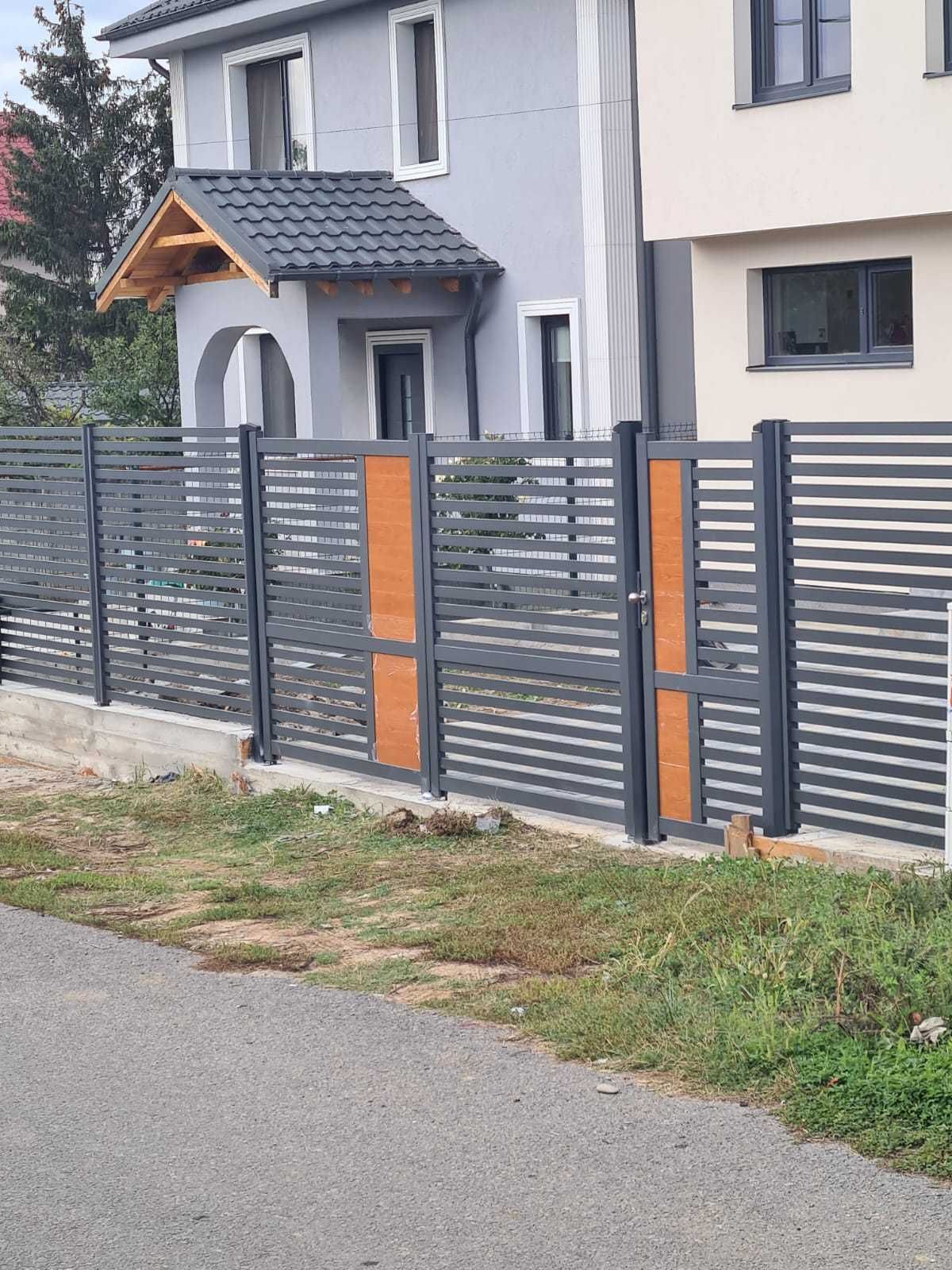 Gard tip jaluzea aluminiu, Gard Metal Confecții metalice