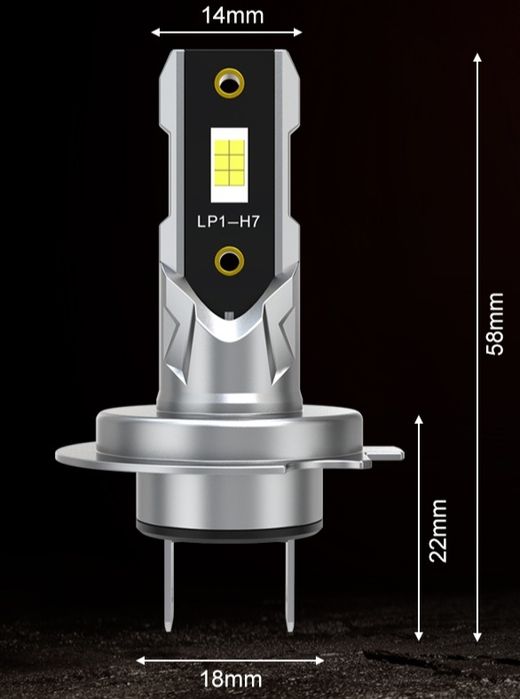 LED лампи за фарове, 20 000 лумена PLUG-AND-PLAY - комплект 2 бр.