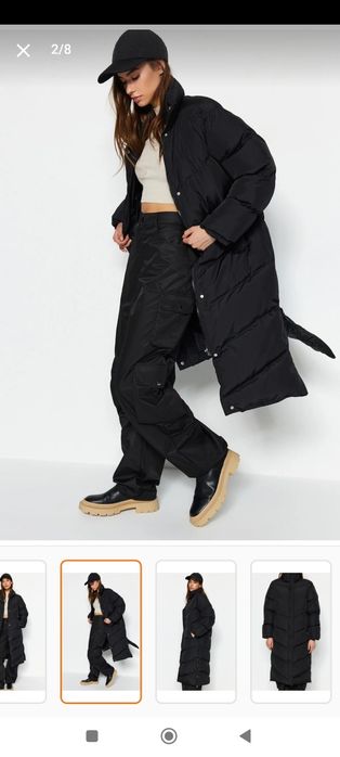 Geaca lunga de iarna noua Trendyol M