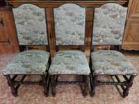 6 броя трапезни столове от дъбов масив
