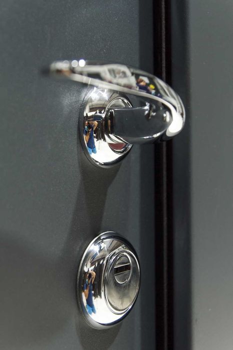 Usa metalica apartament - modern decor