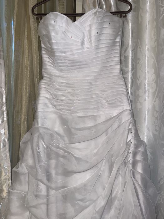 Rochie mireasa masura 38-40, organza, tulle, tafta