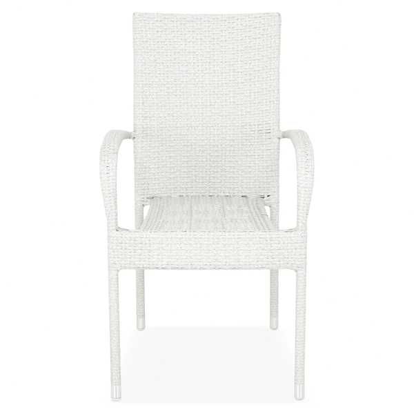 Set mobilier gradina/terasa 4 scaune si masă 150 x 90 Negru s au Bej