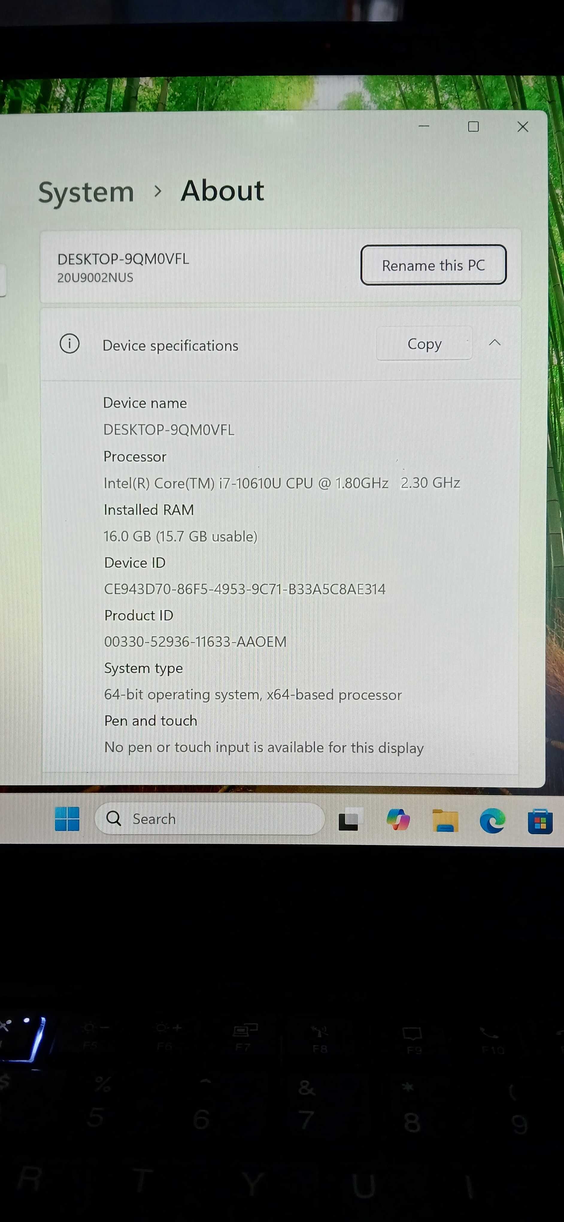 ThinkPad X1 Carbon Gen.8 I7-10610U
