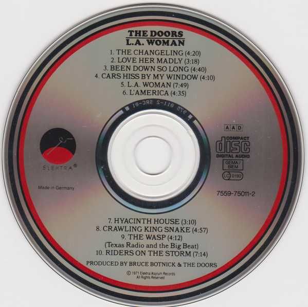 CD The Doors - LA Woman 1971