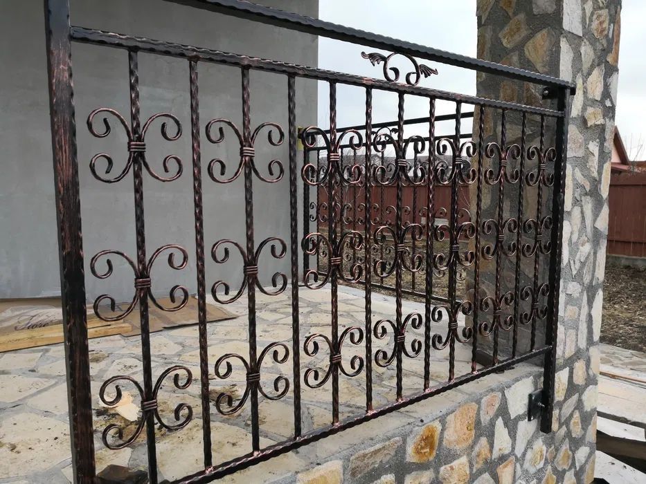 Balustrada exterior din fier forjat